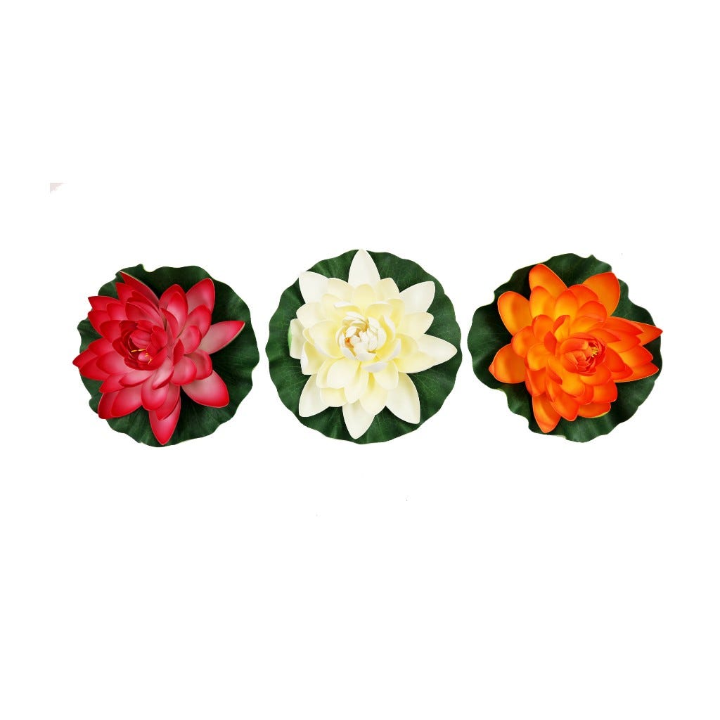 Lotus Flotante Artificial Surtidos 17Cm