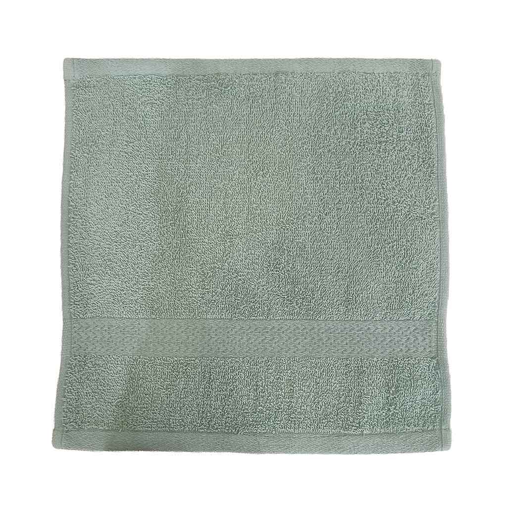 Toalla Para Rostro Verde Salvia 30X30Cm