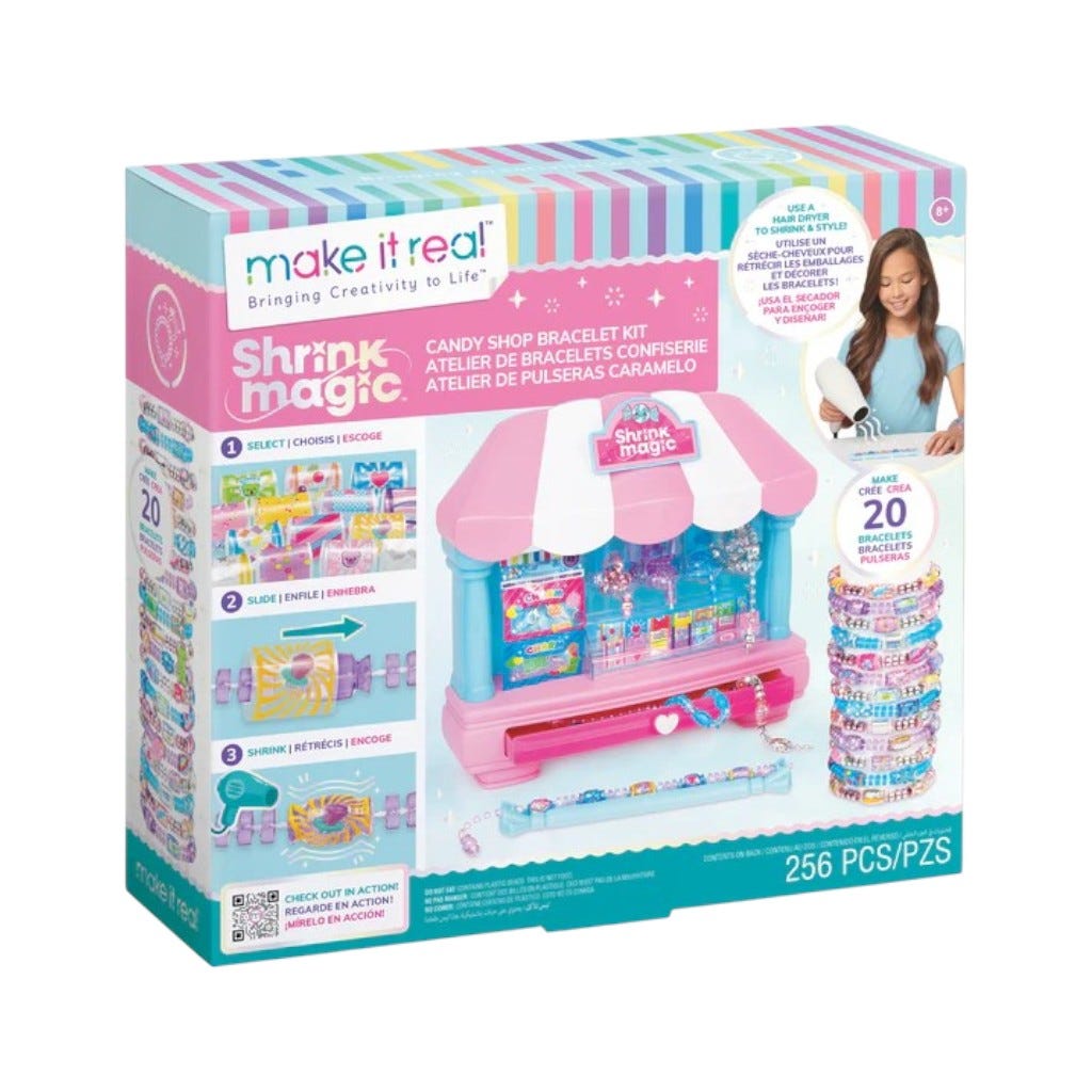 Kit De Pulseras Shrink Magic Candy Shop