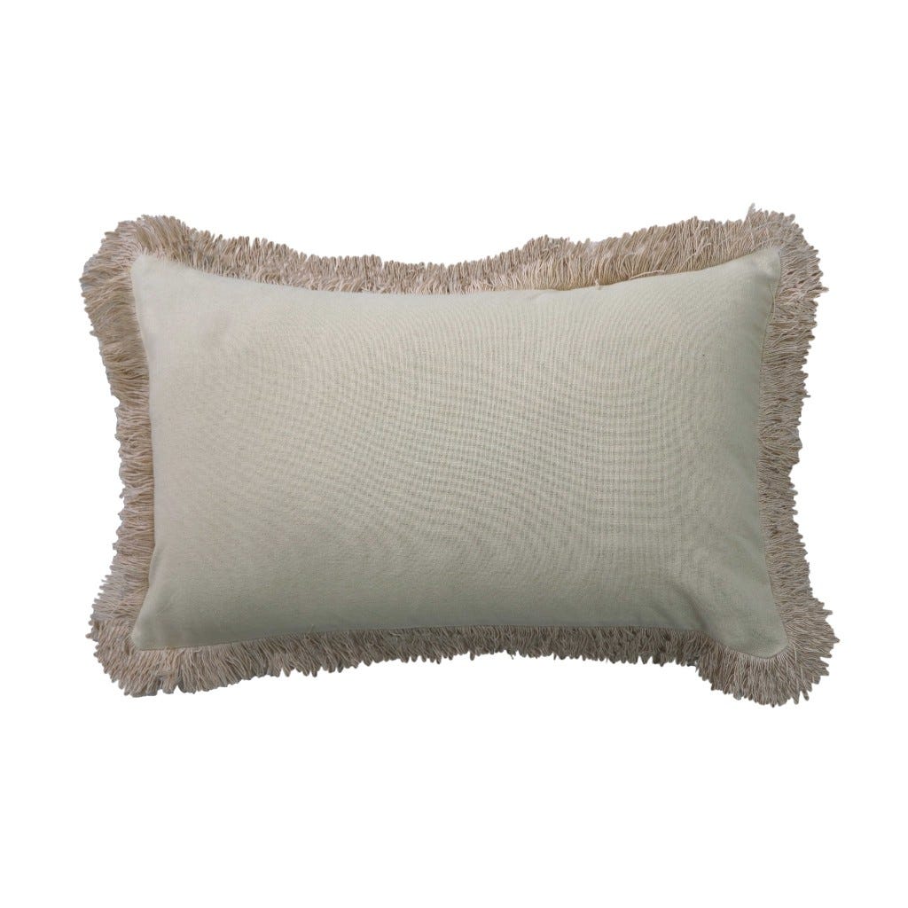 Cojín Beige Con Felcos 30X50Cm