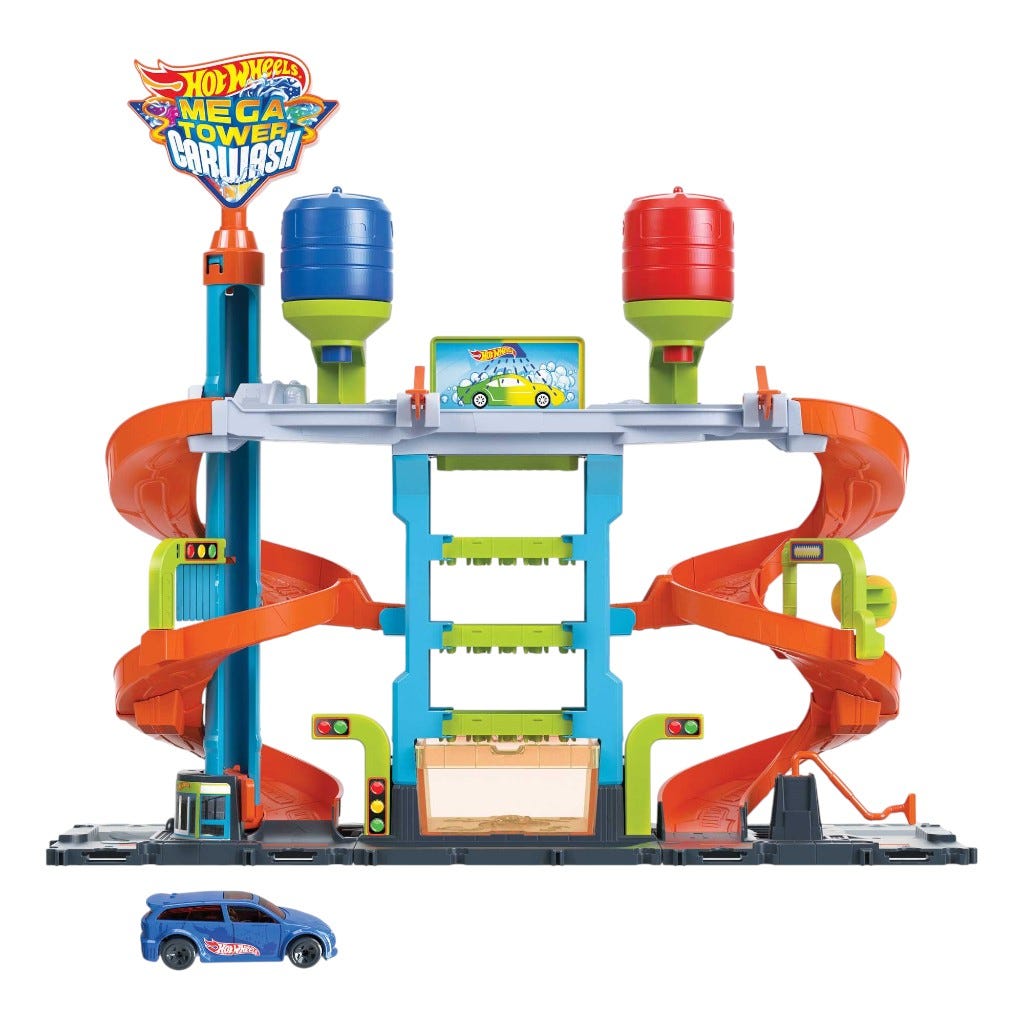 Set Autolavado Mega Torre City Ho Weels