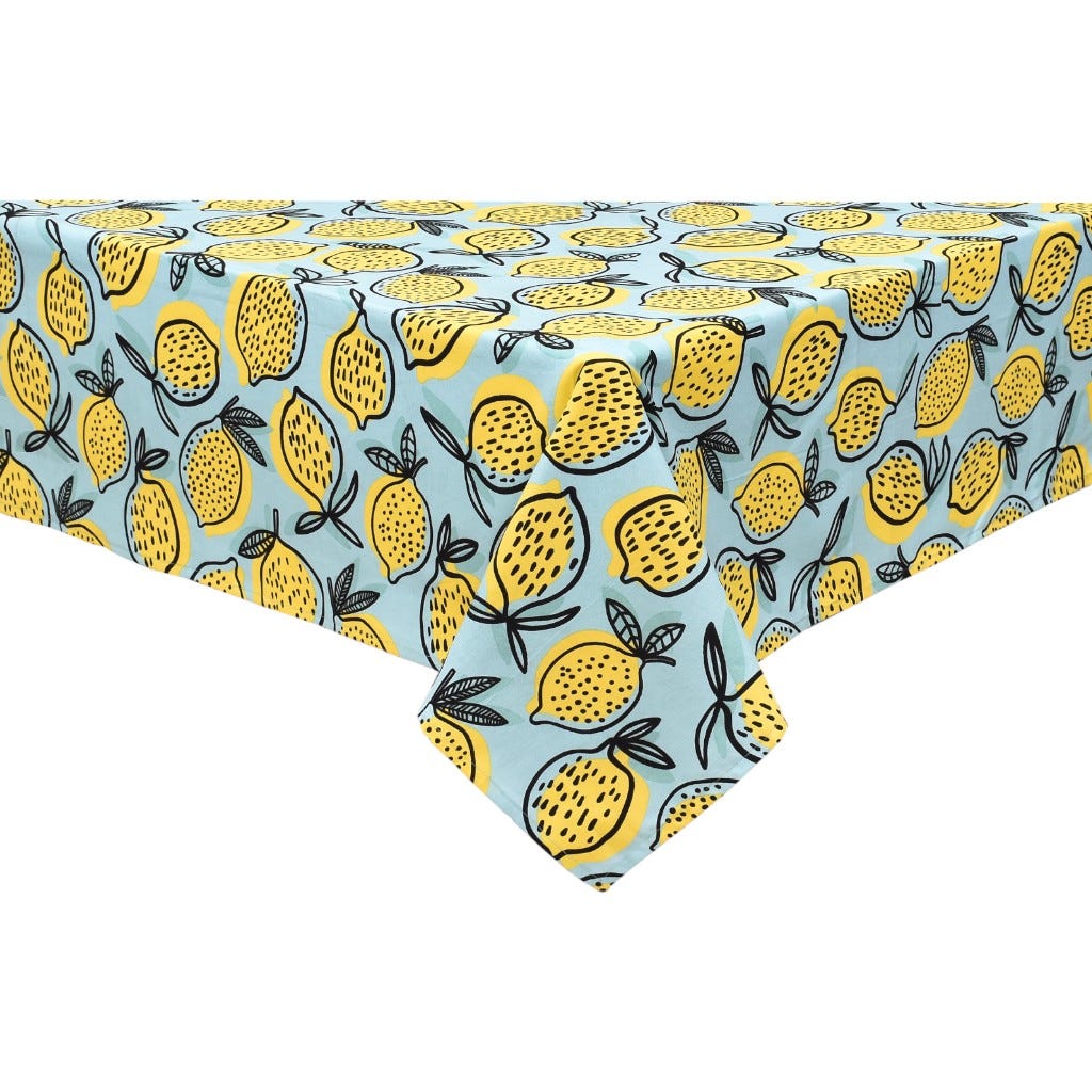 Mantel Rectangular Estampado De Limón 140X230Cm