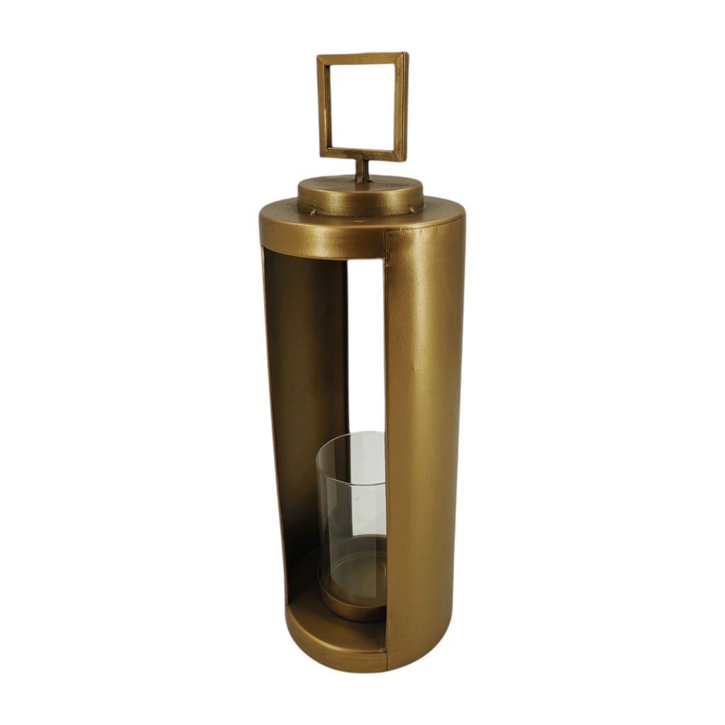 Candelabro Dorado 15X15X45.5Cm