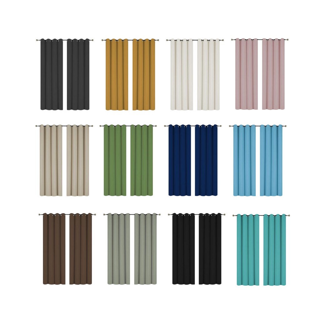 Cortina Blackout Color Liso Colores Surtidos 213X137Cm