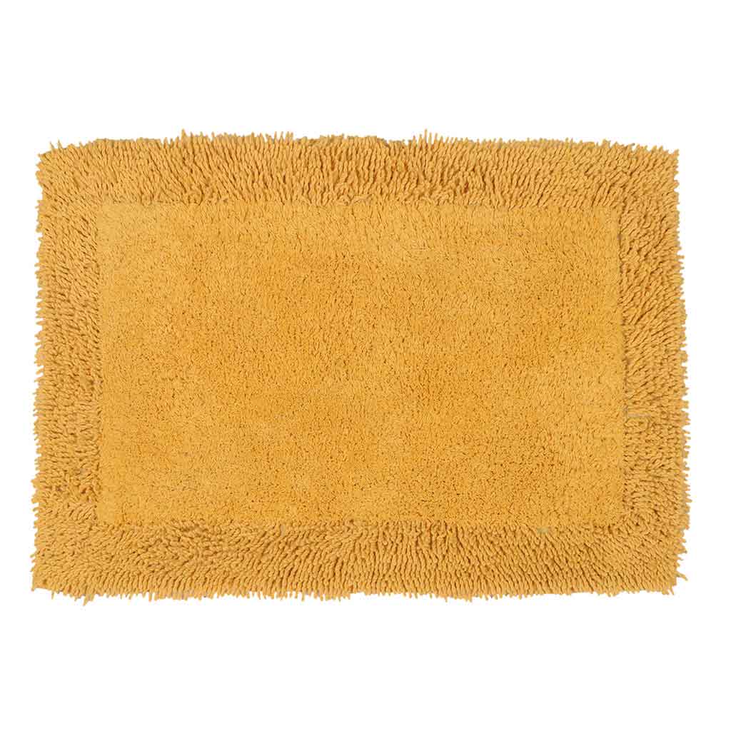 Alfombra de baño de color mostaza 50X80CM