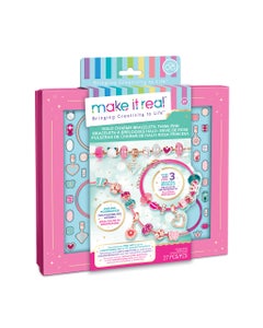 Pulseras de Charms de Halo: Rosa Princesa