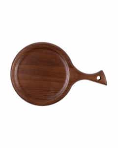 Bandeja Para Servir Redonda De Madera 28X18X2Cm