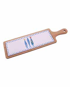 Tabla De Servir Estampado De Pez 44X12Cm
