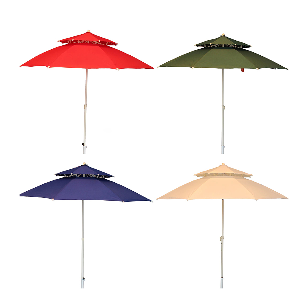 Sombrilla para exterior de 2 capas surtidas 270 cm