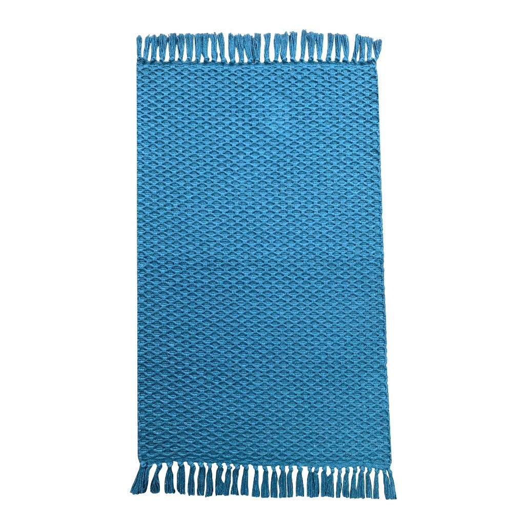 Alfombra Azul Petrol 60X90Cm