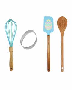Set De 4 Piezas De Utensilios De Pascua