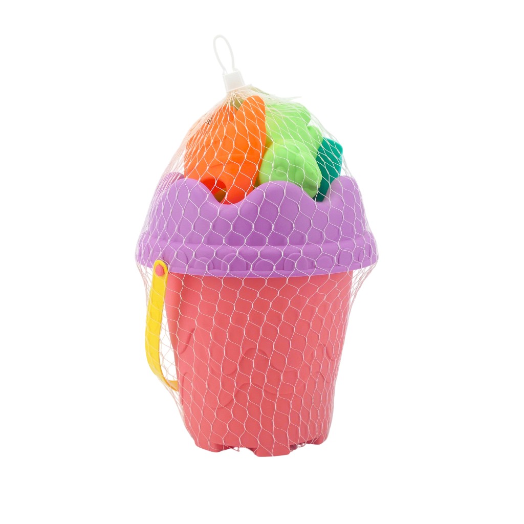 Set Cubeta De Juguetes Para Playa 8Pzas