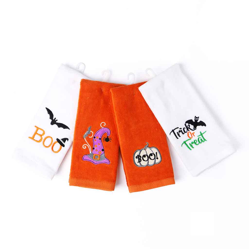 Toalla de mano con estampado de halloween surtidos 28X46CM