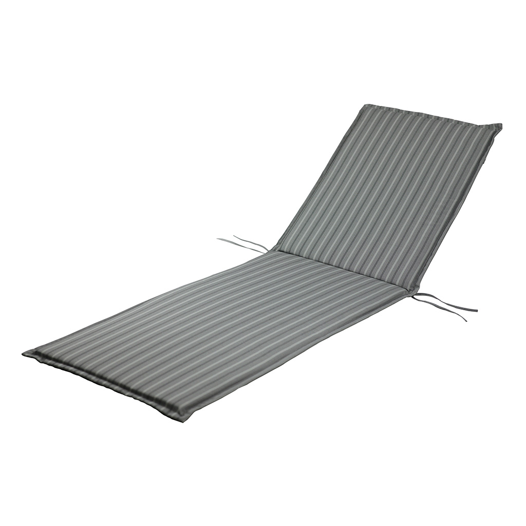 Cojín Para Exterior De Rayas Gris