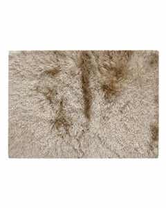 Alfombra Decorativa Beige De Poliéster 60X90Cm
