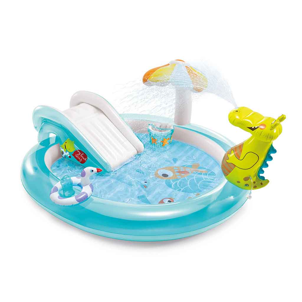 Centro De Juegos Inflable Con Tobogan 2+