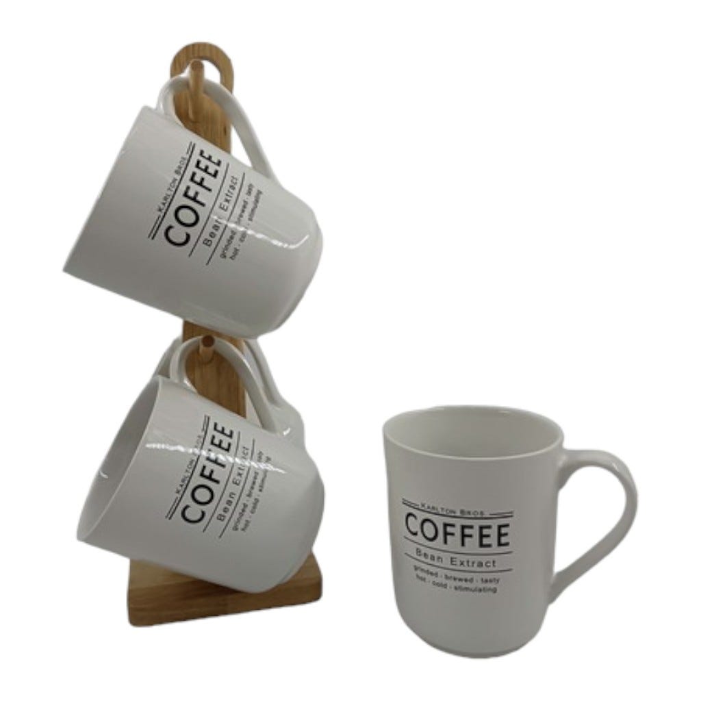 Set De Tazas 4Pzs 350Ml