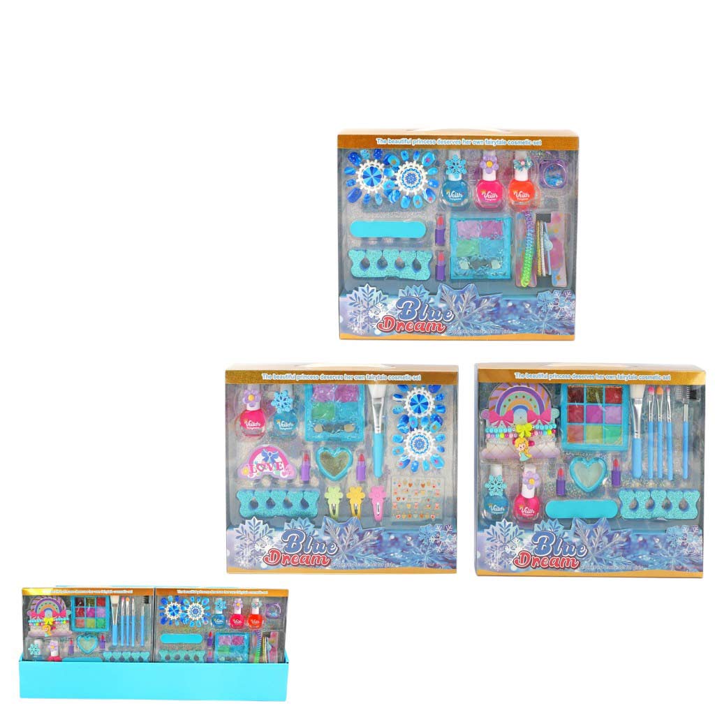 Set De Belleza De Juguete Azul Para Niñas