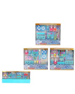 Set De Belleza De Juguete Azul Para Niñas