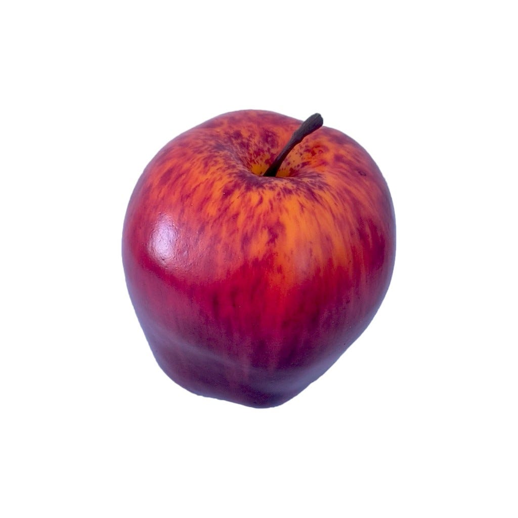 Manzana Roja Decorativa 9X8Cm
