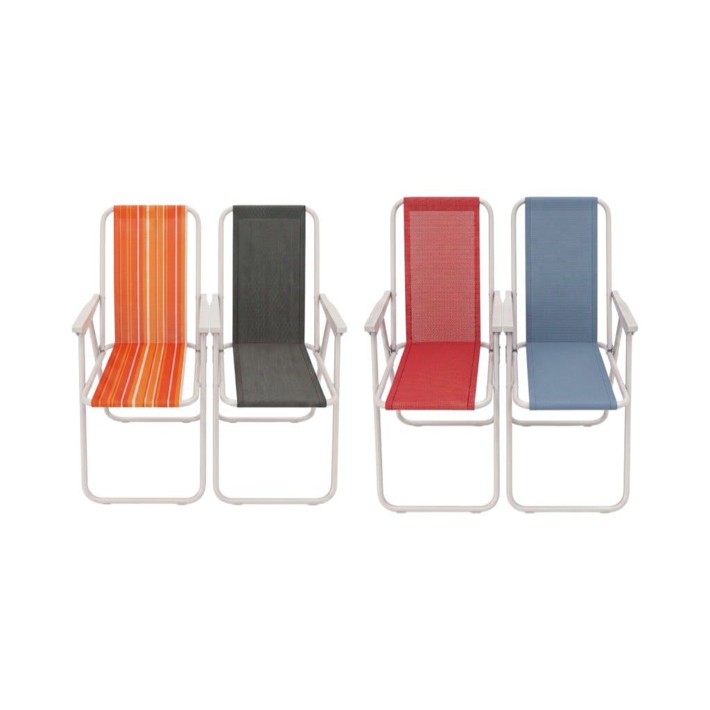 Silla De Playa Colores Surtidos 51x46x75