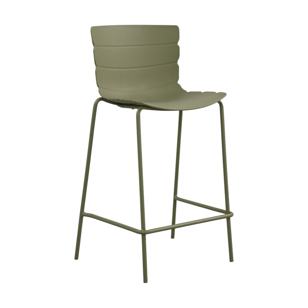 Silla De Bar Verde Sol 43,5X52,5X93Cm