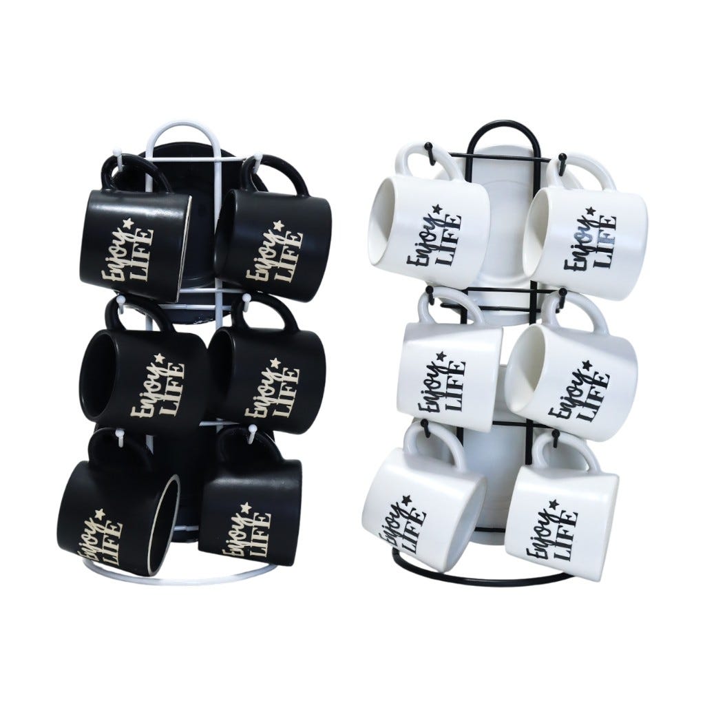 Juego De Tazas De Té 3Oz Con Soporte Surtido
