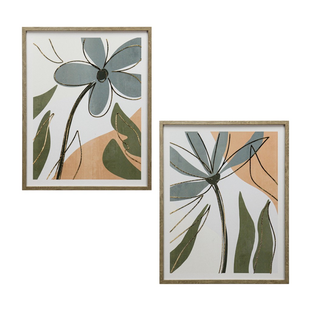 Cuadro De Flor Para Pared 40x50x2cm Surtidos