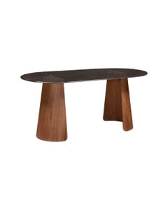 Mesa De Comedor Marrón Rafiki 210X100X76Cm