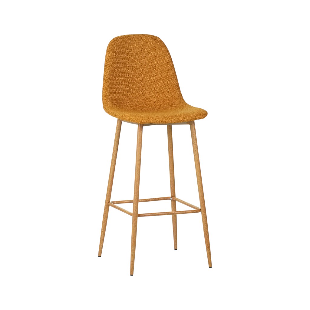 Silla De Bar Ino Mustard 49,5x41x109,5cm