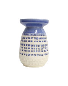 Candelabro Bicolor Azul 11X11X17Cm