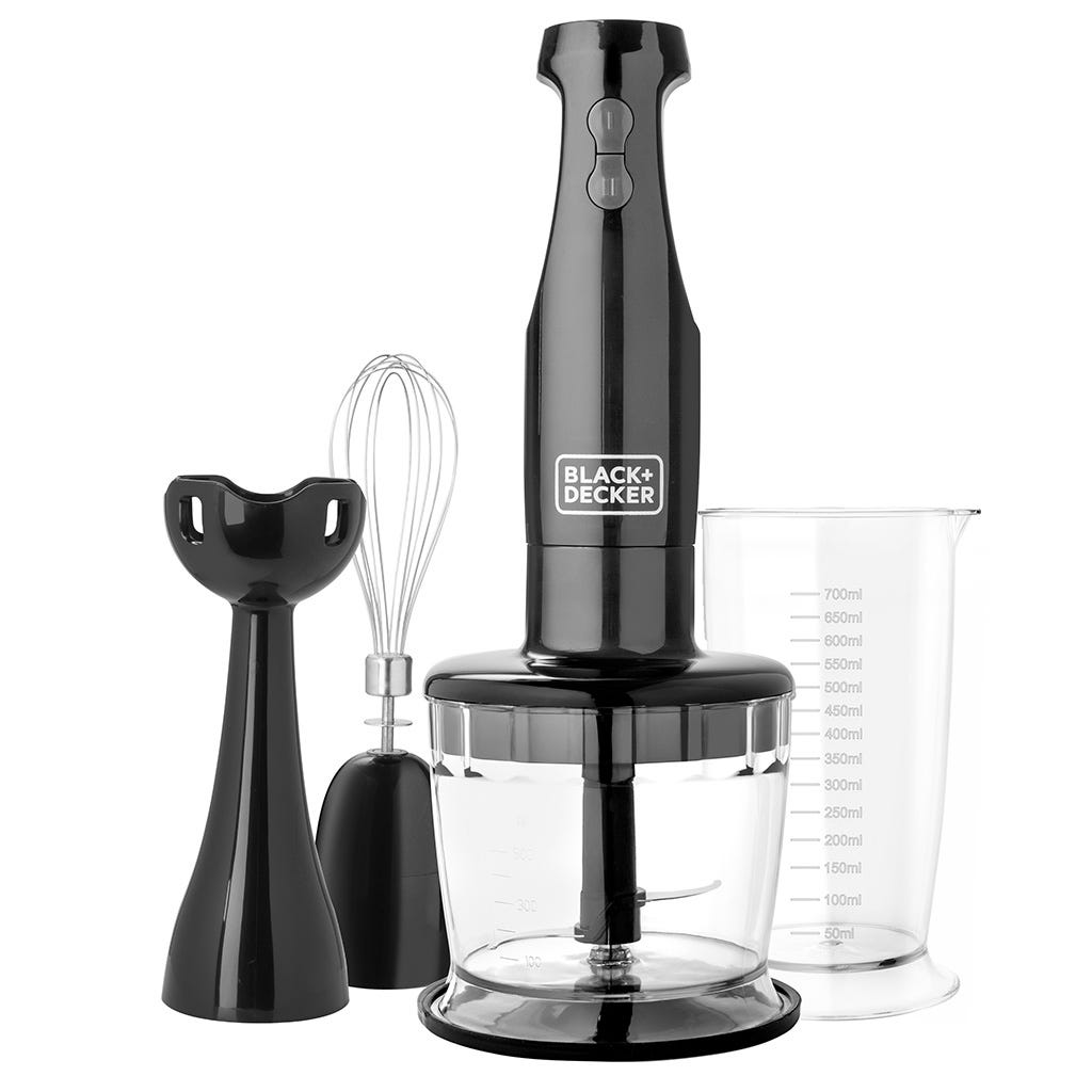 Batidora De Mano 3 En 1 Negra Black & Decker