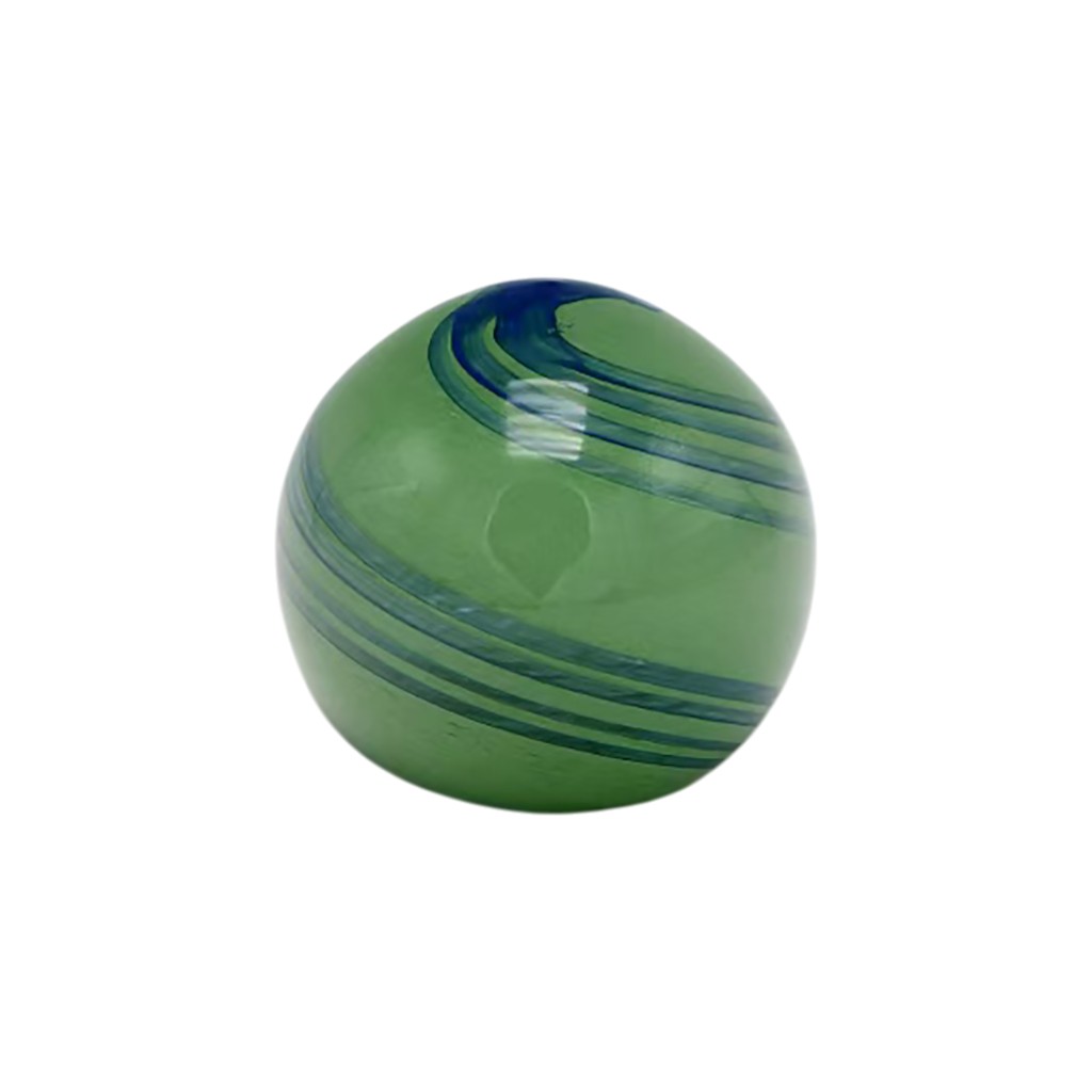 Esfera De Vidrio Decorativa Verde Arremolinadas 10x10x10cm