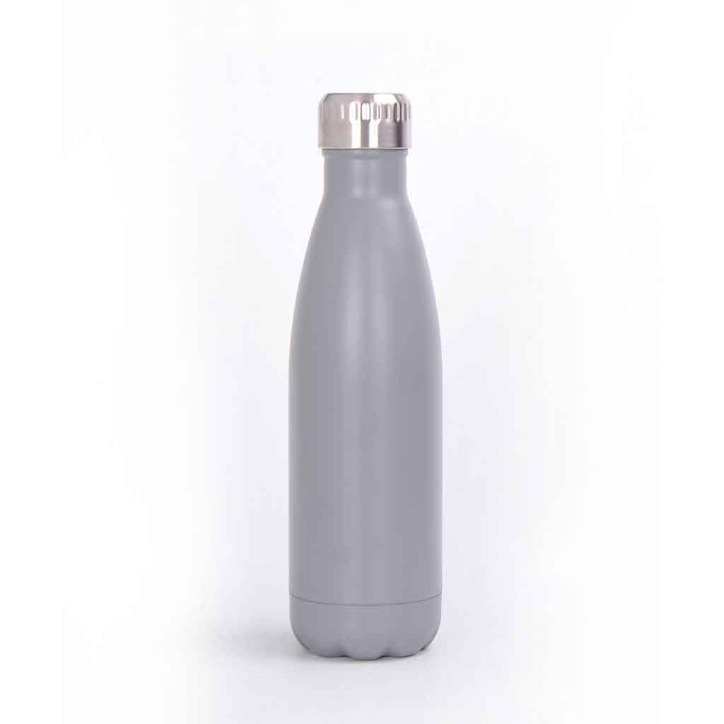 Botella de agua gris de acero 500ML 