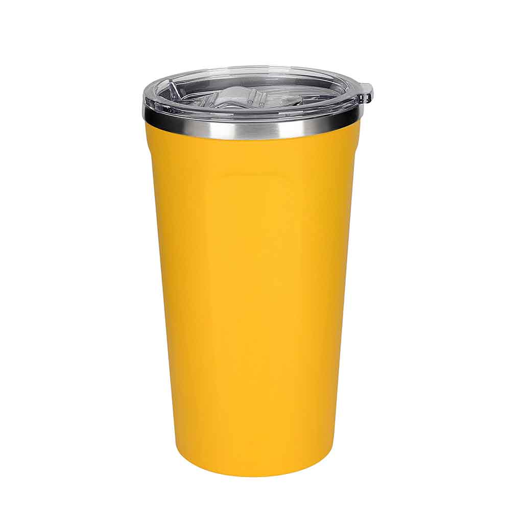 Vaso térmico de acero amarillo 450ML
