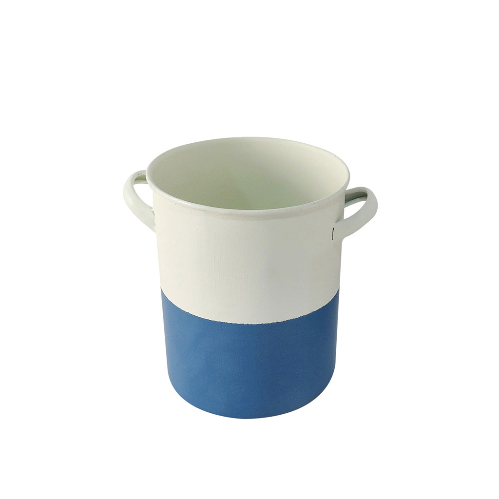 Jarrón Decorativo Azul 21.5x16.5x21cm