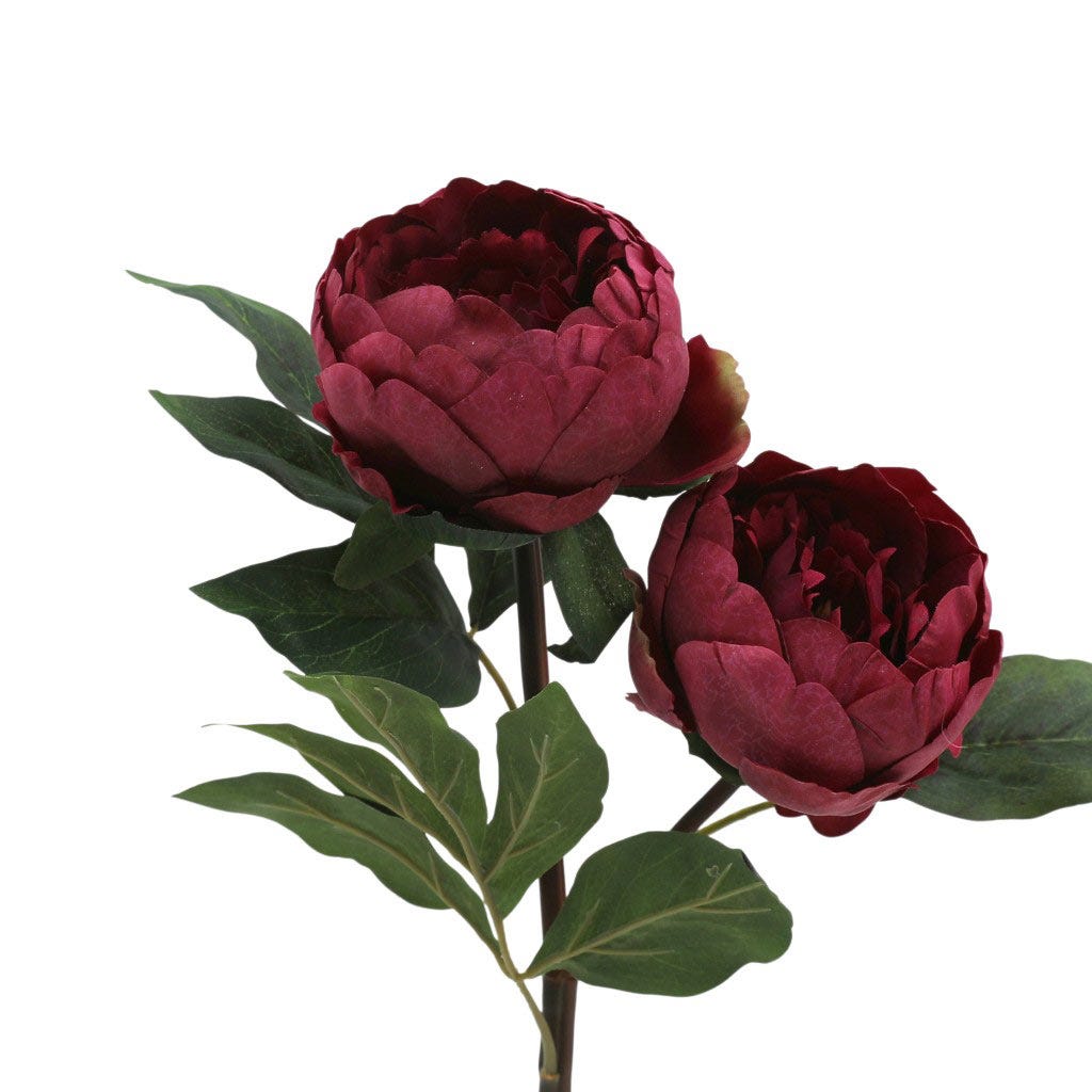 Flor Peonia X2 57Cm