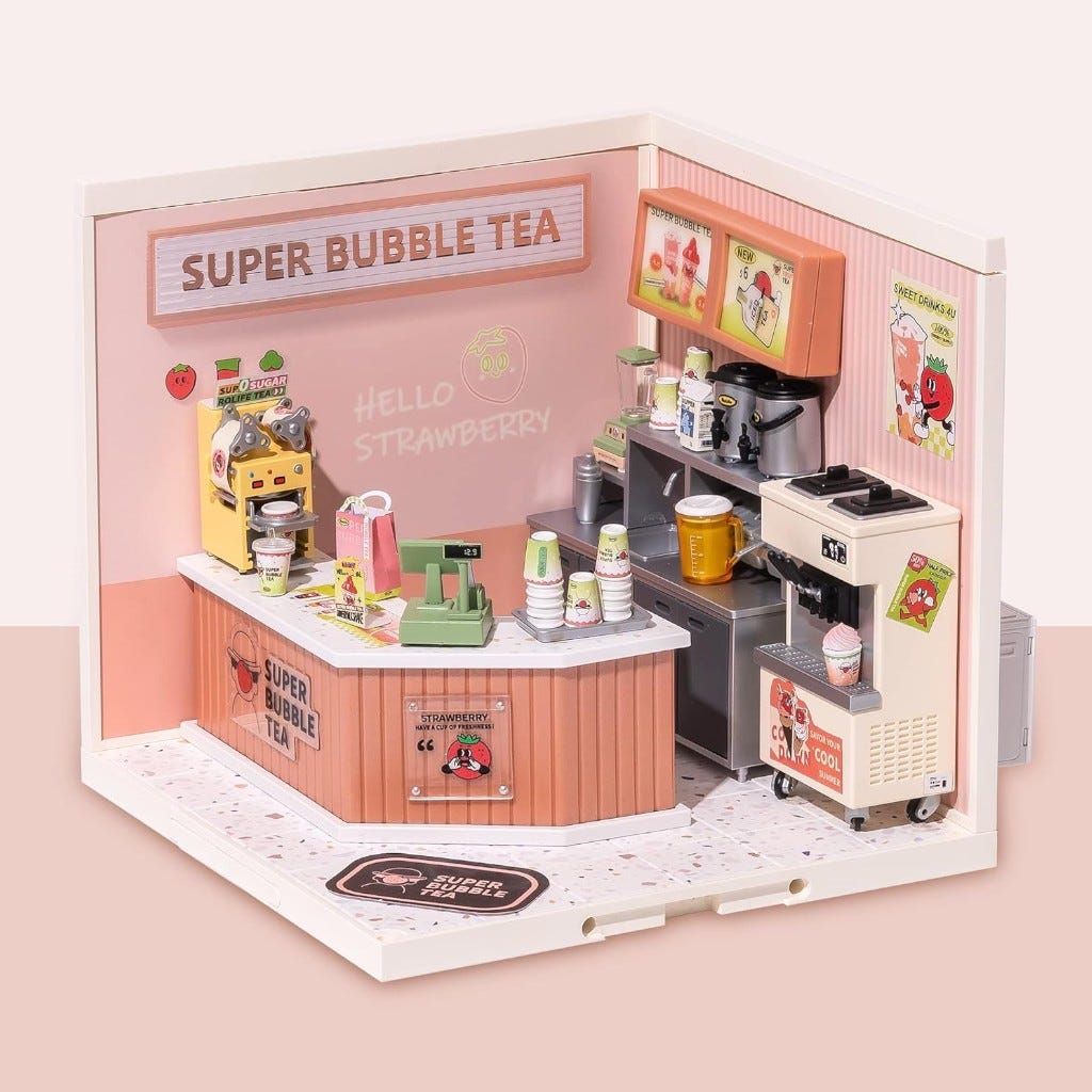 T&eacute; De Burbujas Doble Alegr&iacute;a En Miniatura Robotime