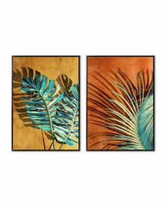 Cuadro De Hojas Decorativa Surtida 50X70X3Cm
