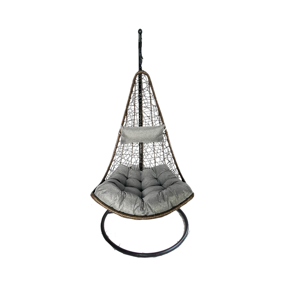 Silla Colgante Edmond Negro Con Gris