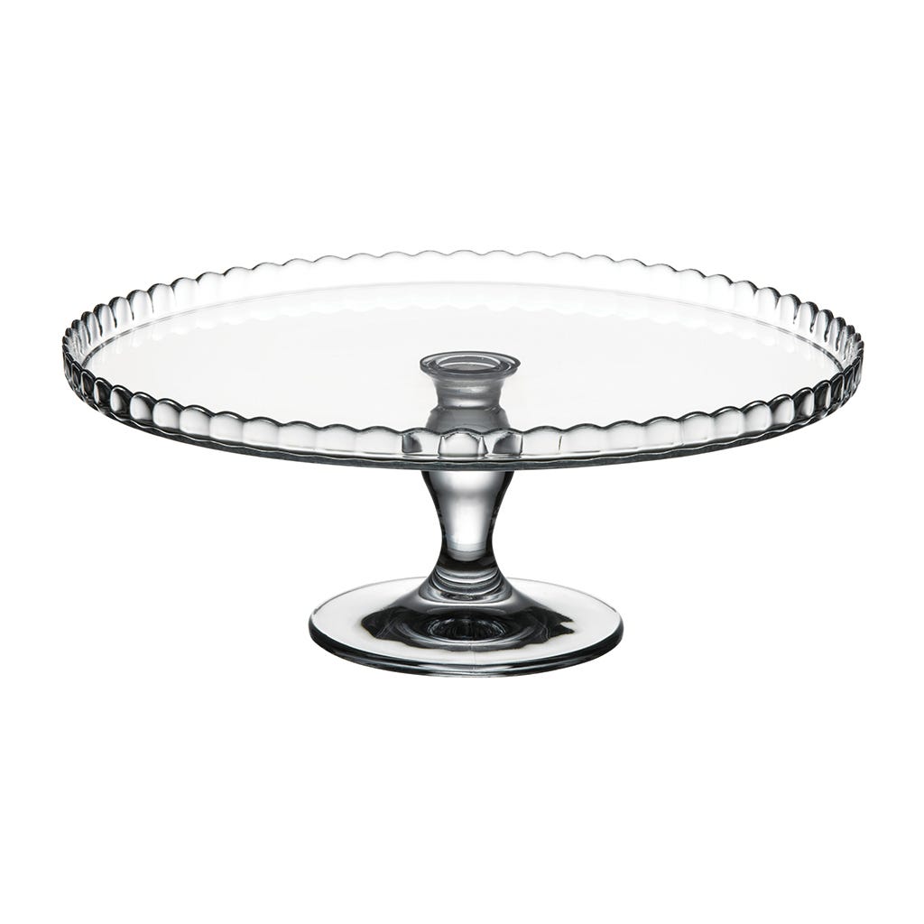 Soporte y exhibidor para dulce de vidrio transparente Patisserie.