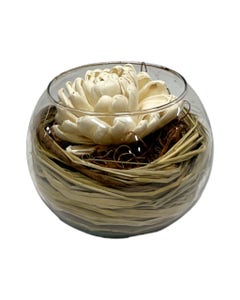 Decoración Floral En Tazón 2 Estilos 14X11Cm