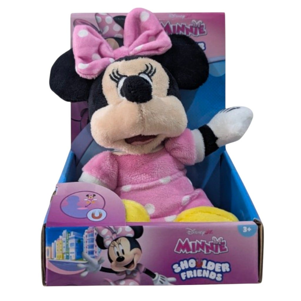 Peluche De Minnie Magnético Al Hombro 6"