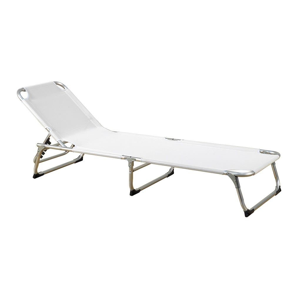 Tumbona Pilar Blanca 190X60X30Cm