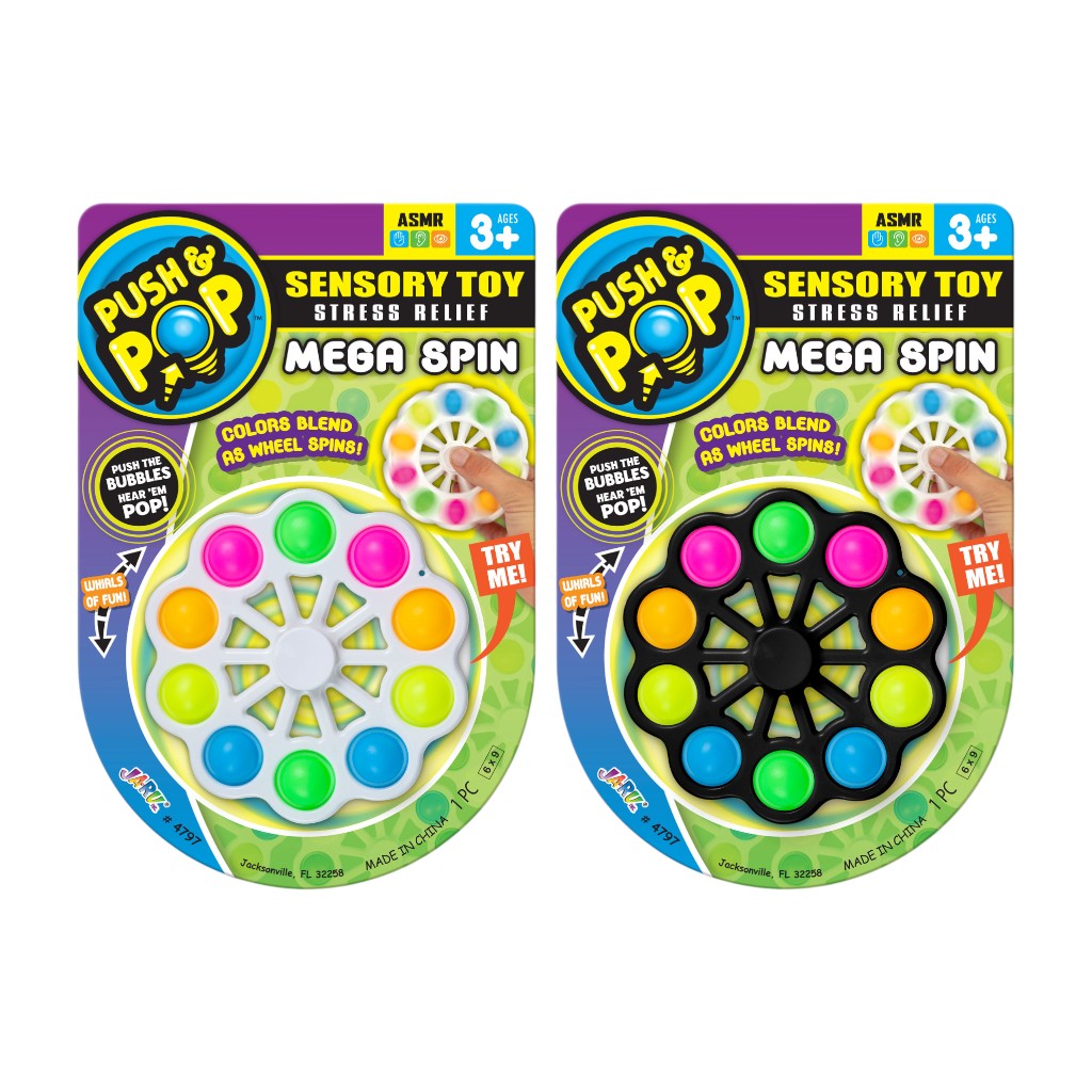 Juguete Sensorial Mega Spin Push & Pop