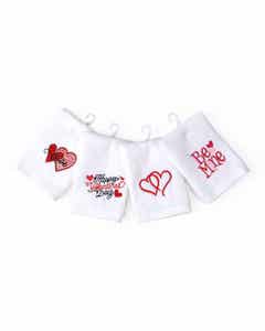 Toallas De Cara Con Detalles De San Valentín Surtidas