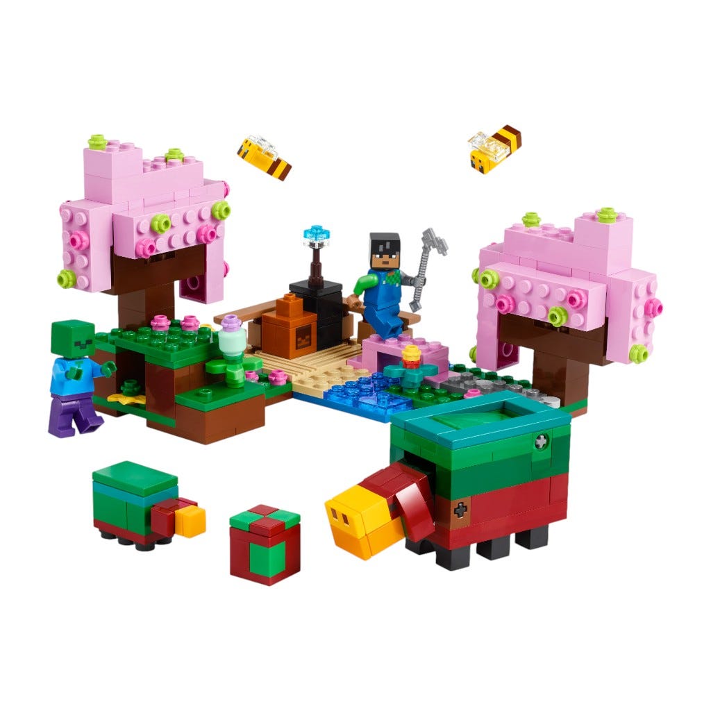Bloques Lego Minecraft El Jard&iacute;n De Cerezos En Flor