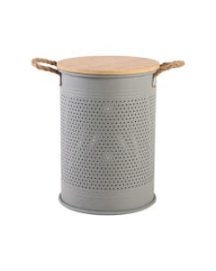 Canasta De Almacenamiento Gris 33.5X33.5X46CM