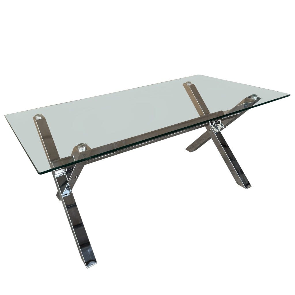 Mesa De Centro De Vidrio Aoro 110X60X45Cm