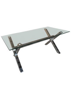 Mesa De Centro De Vidrio Aoro 110X60X45Cm